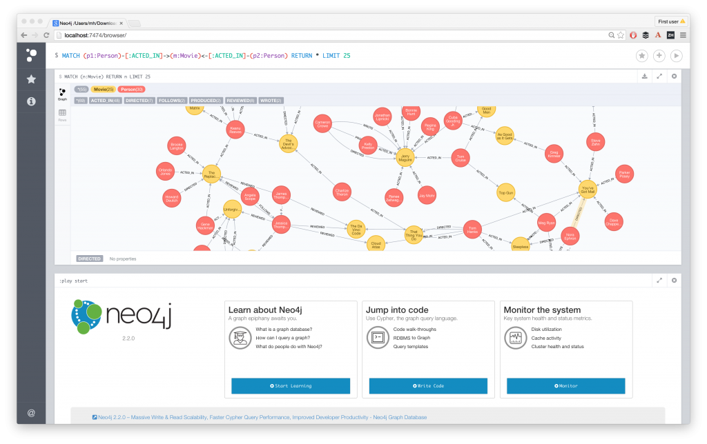 Neo4j 2.2 Web Interface
