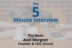 Catch this week’s 5-Minute Interview with Axel Morgner, Founder and CEO of Structr