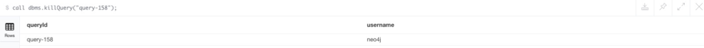 Kill database queries with Neo4j query management