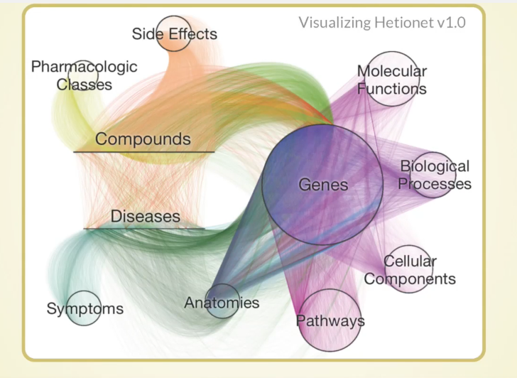 Watch Daniel Himmelstein's presentation on the heterogeneous biomedical network Hetionet