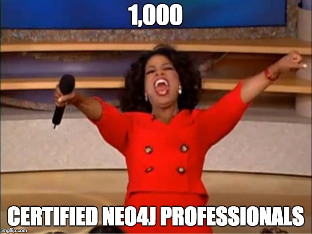 Celebrate the 1000th Neo4j Certified Professional and learn how you can become Neo4j certified as well