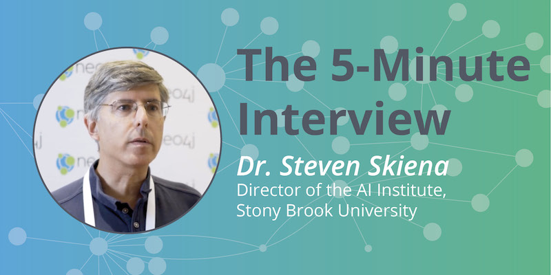 Check out this week's 5-minute interview with Dr. Steven Skiena.