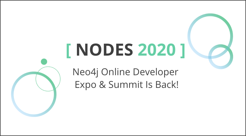 Save your spot for NODES 2020, coming this October.