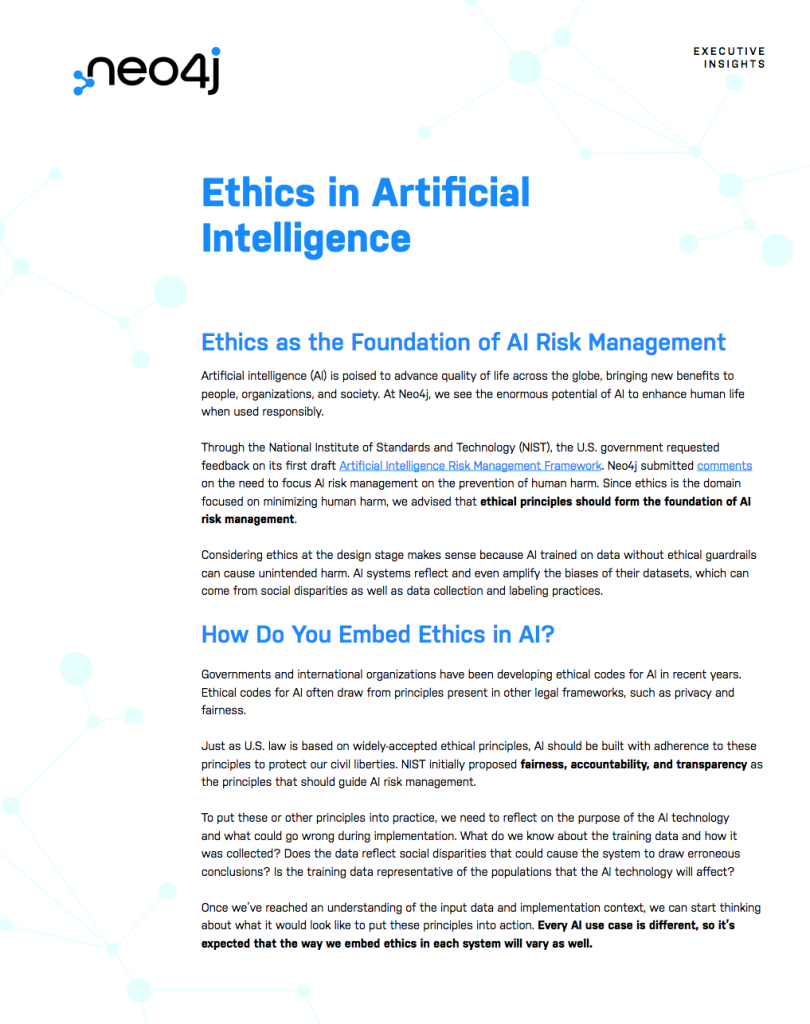 Ethics in Artificial Intelligence