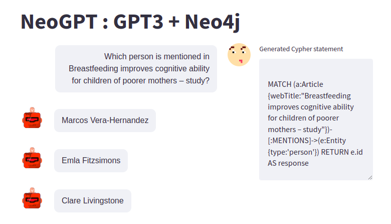 Knowledge Graph Based Chatbot With Gpt 3 And Neo4j Graph Database And Analytics