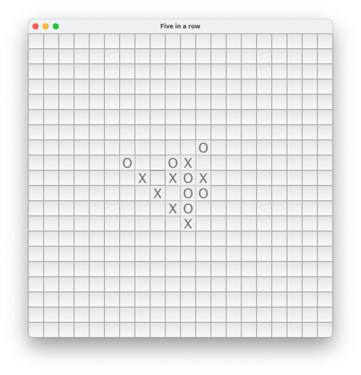 Play Tic Tac Toe 4 in a row (5x5) game free online