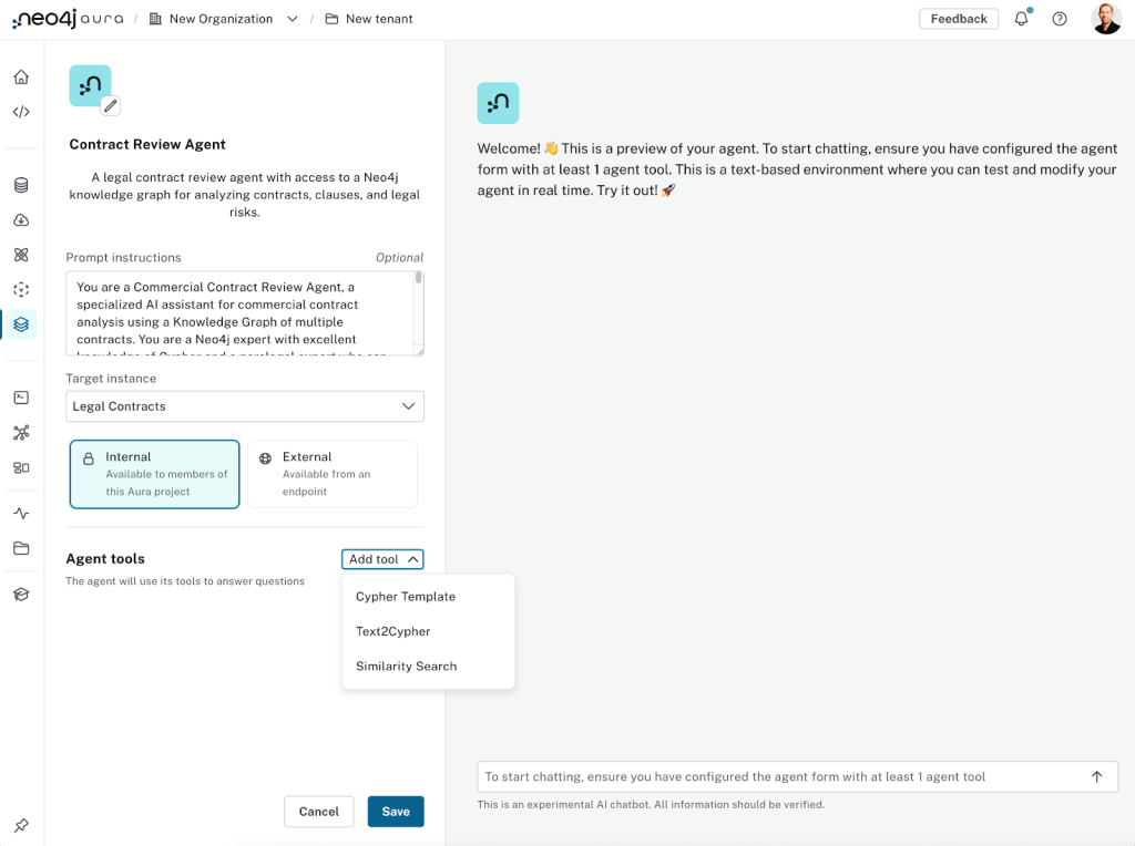 Instructions for assigning a name and description for your agent