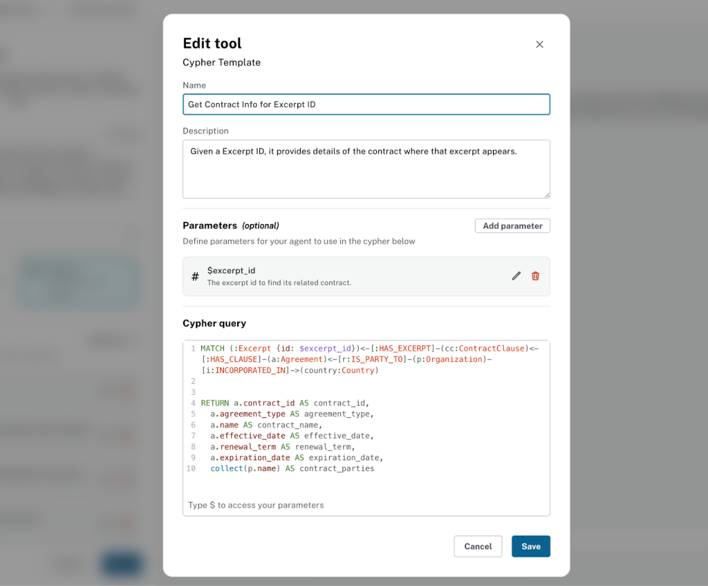 Instructions for creating a get contract for a given excerpt