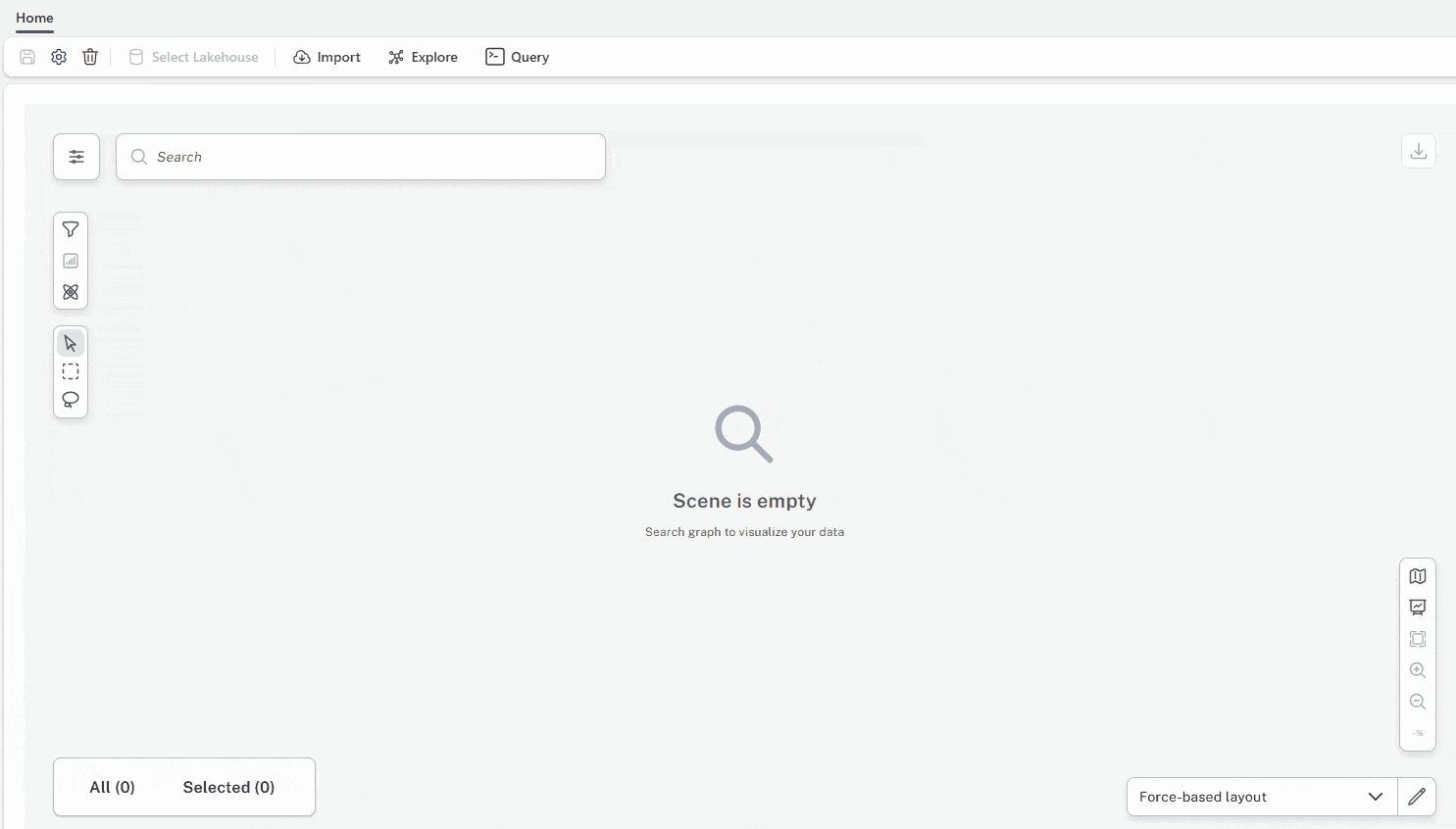 GIF walkthrough of exploring a graph in Microsoft Fabric