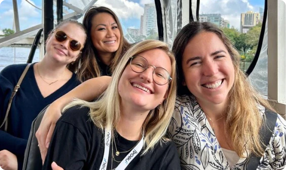 Global Talent team on a duck boat tour.