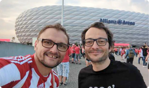 Nodes at the Champions League Semi Final Bayern Munich vs. Real Madrid.