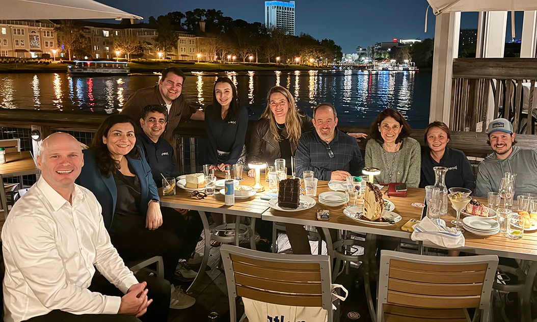 Marketing team offsite dinner.