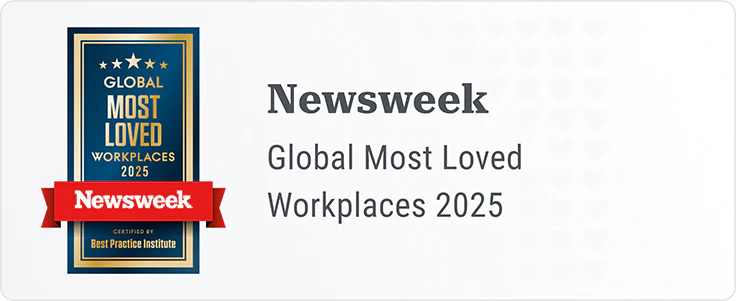 Newsweek Most Loved Workplace 2025 Award.