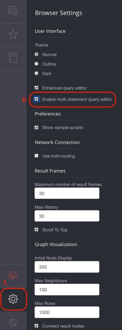 enable multiline queries