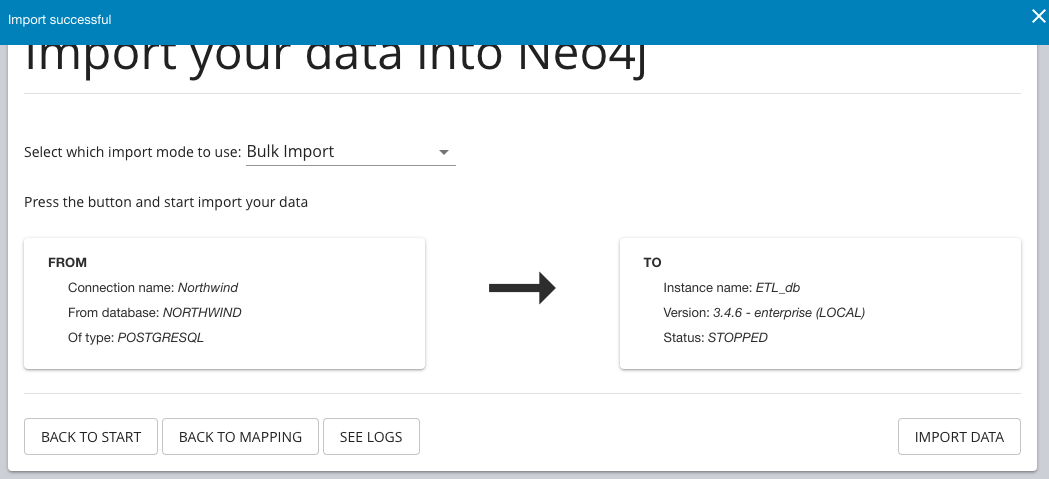 etl13 successful import