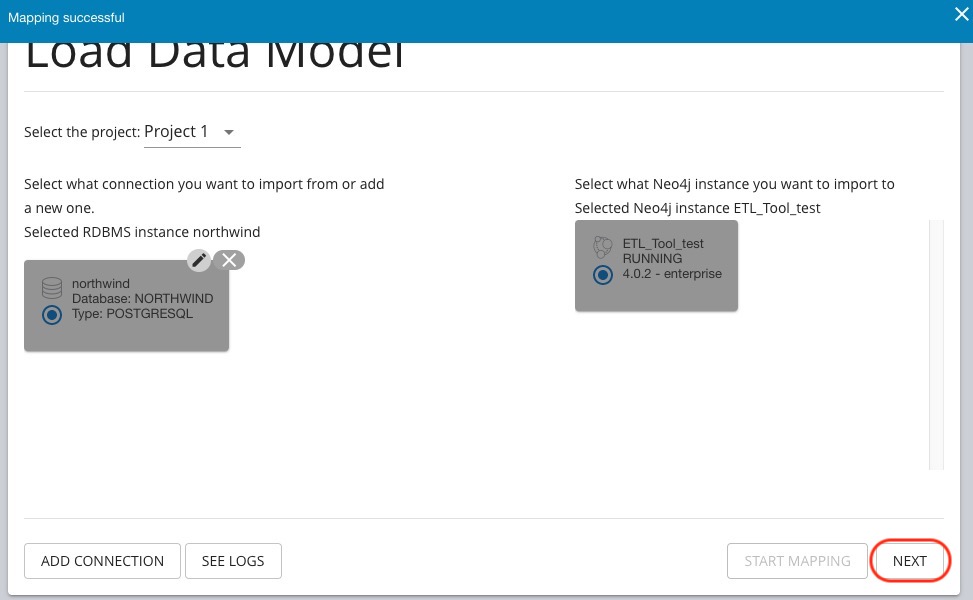 etl8 mapping success